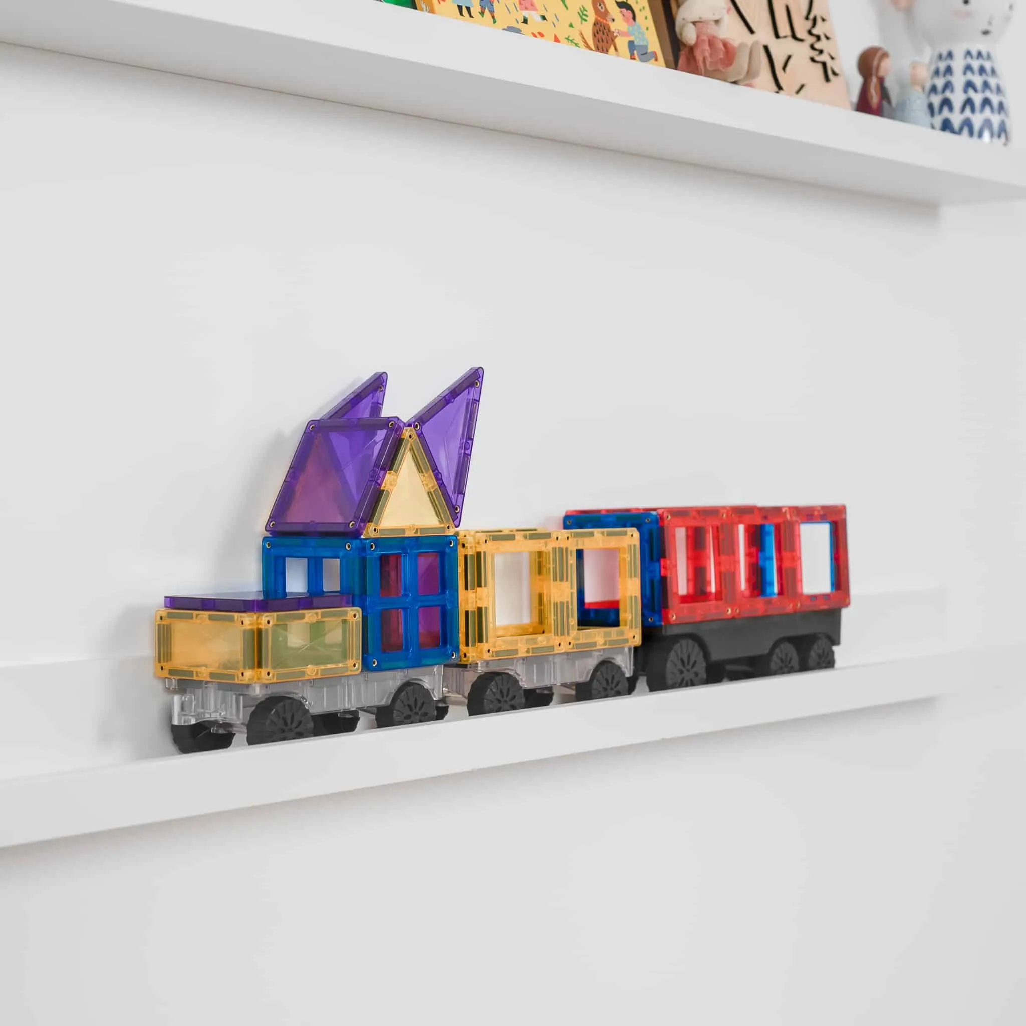 Connetix Tiles - 50 Piece Transport Pack - Rainbow