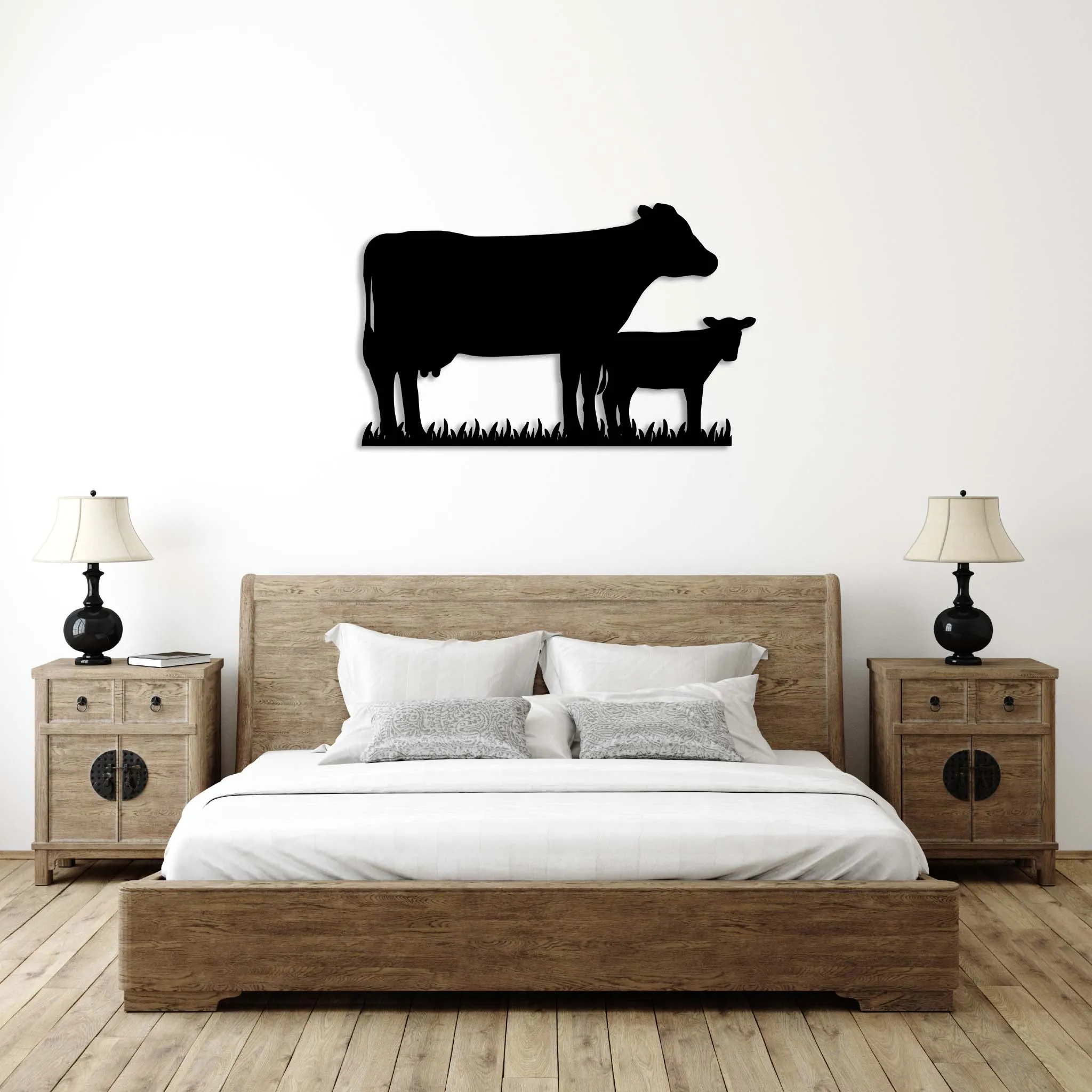 Cow Family - Metal Wall Art