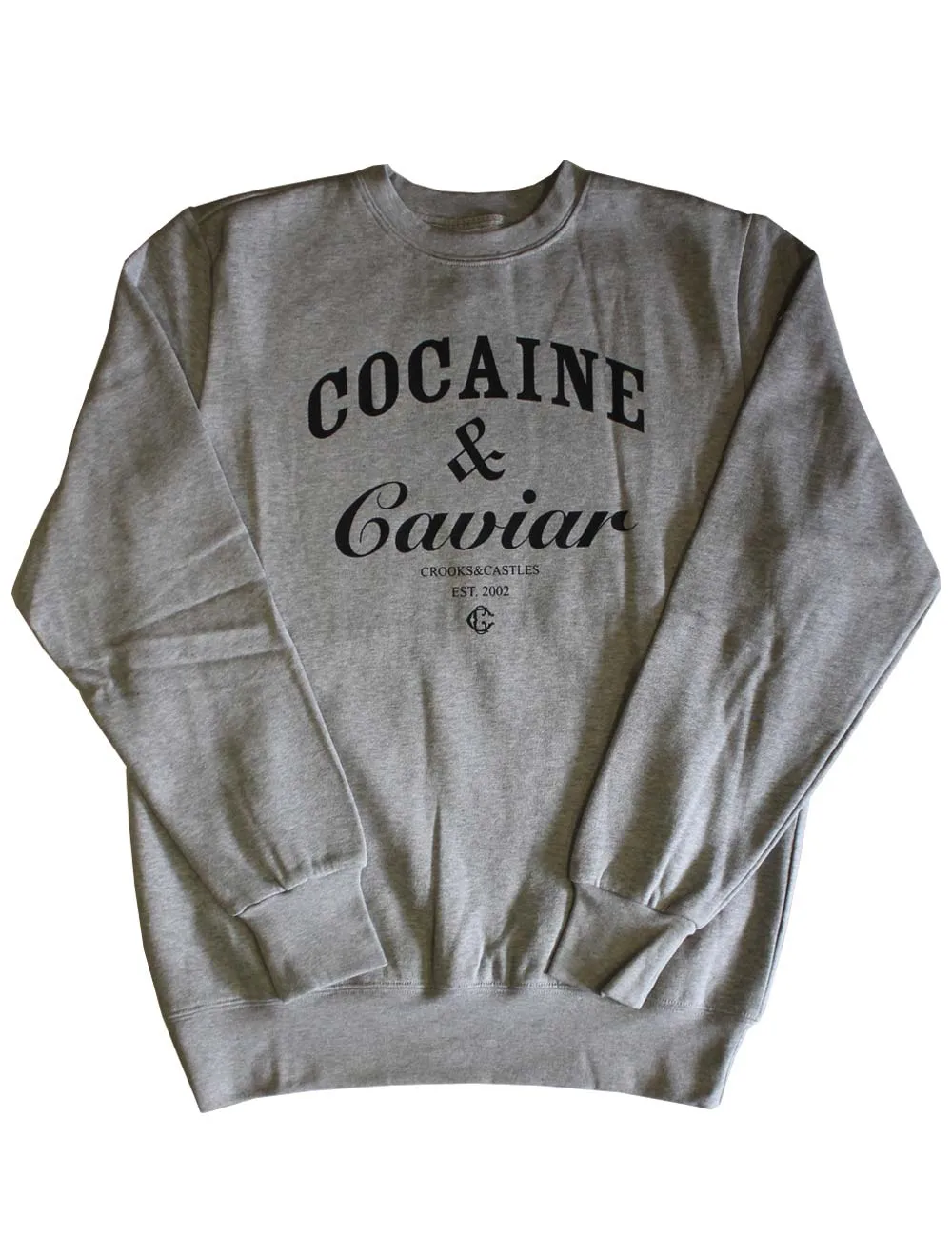 Crooks & Castles Cocaine & Caviar Sweatshirt Heather Grey