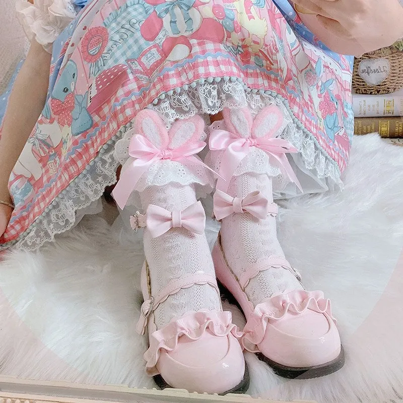 Cute Bunny Ears Lolita Socks PL51359