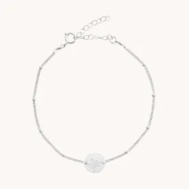 December Holly Silver Birthflower Bracelet W.