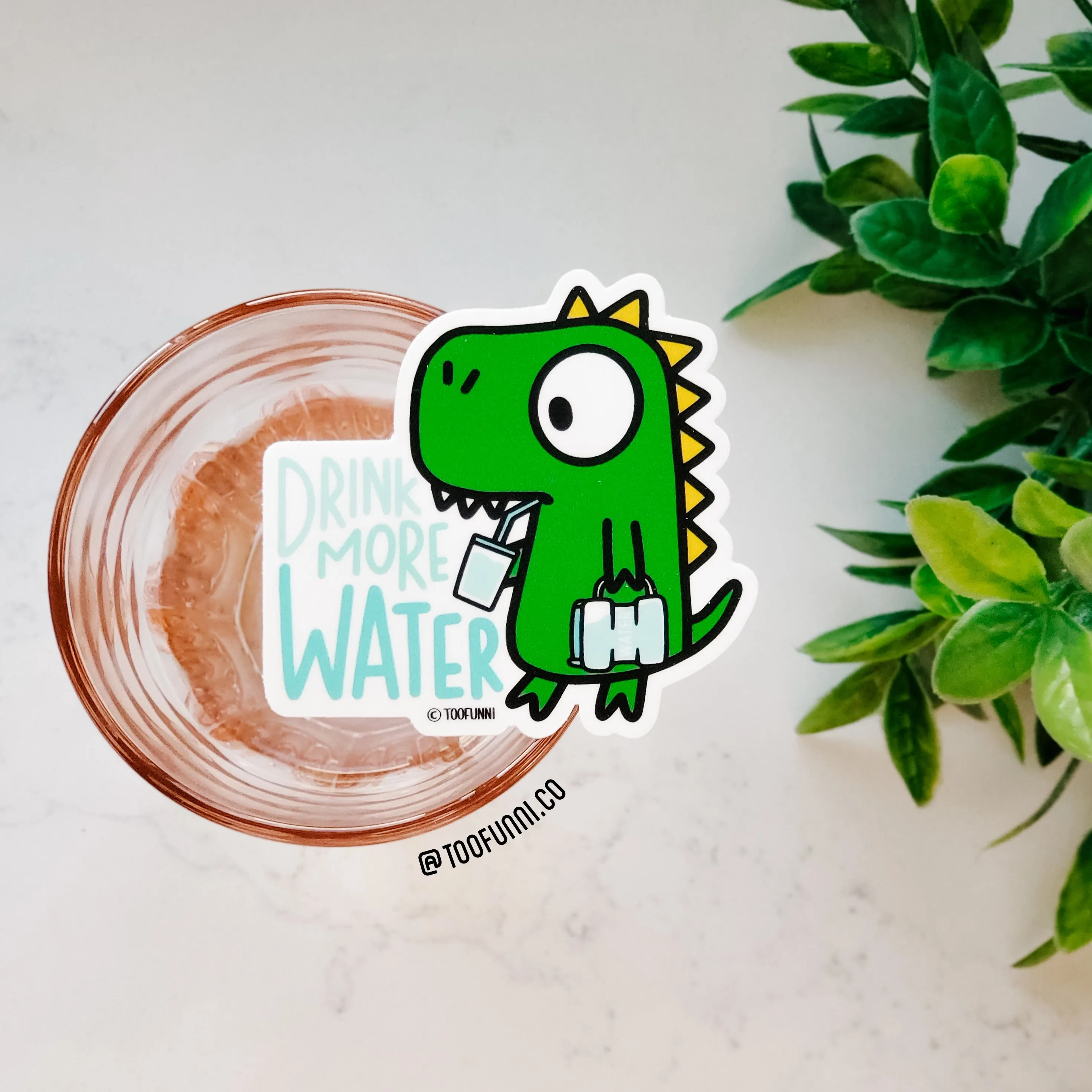 DRINK MORE WATER - Vinyl Sticker