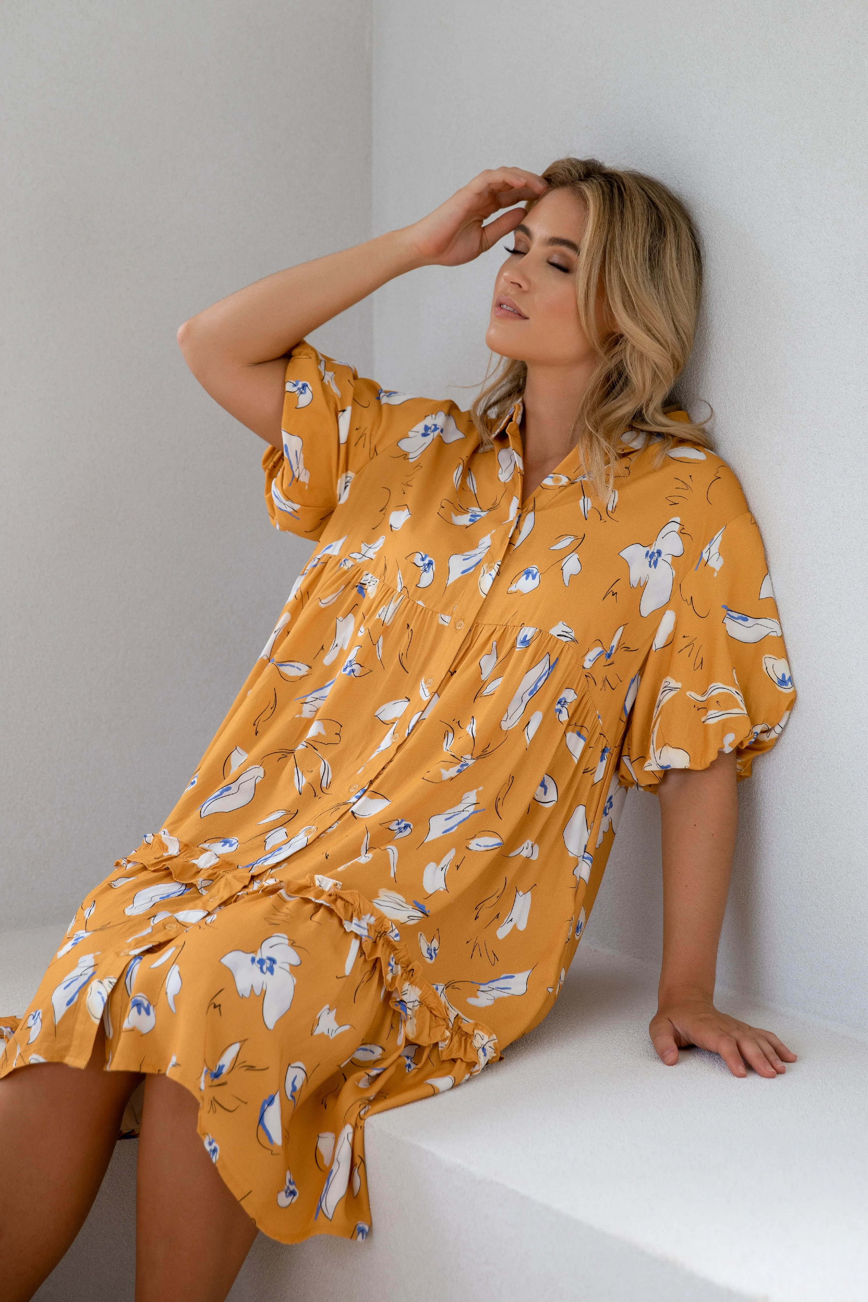 FINAL SALE Petra Dress in Sundust