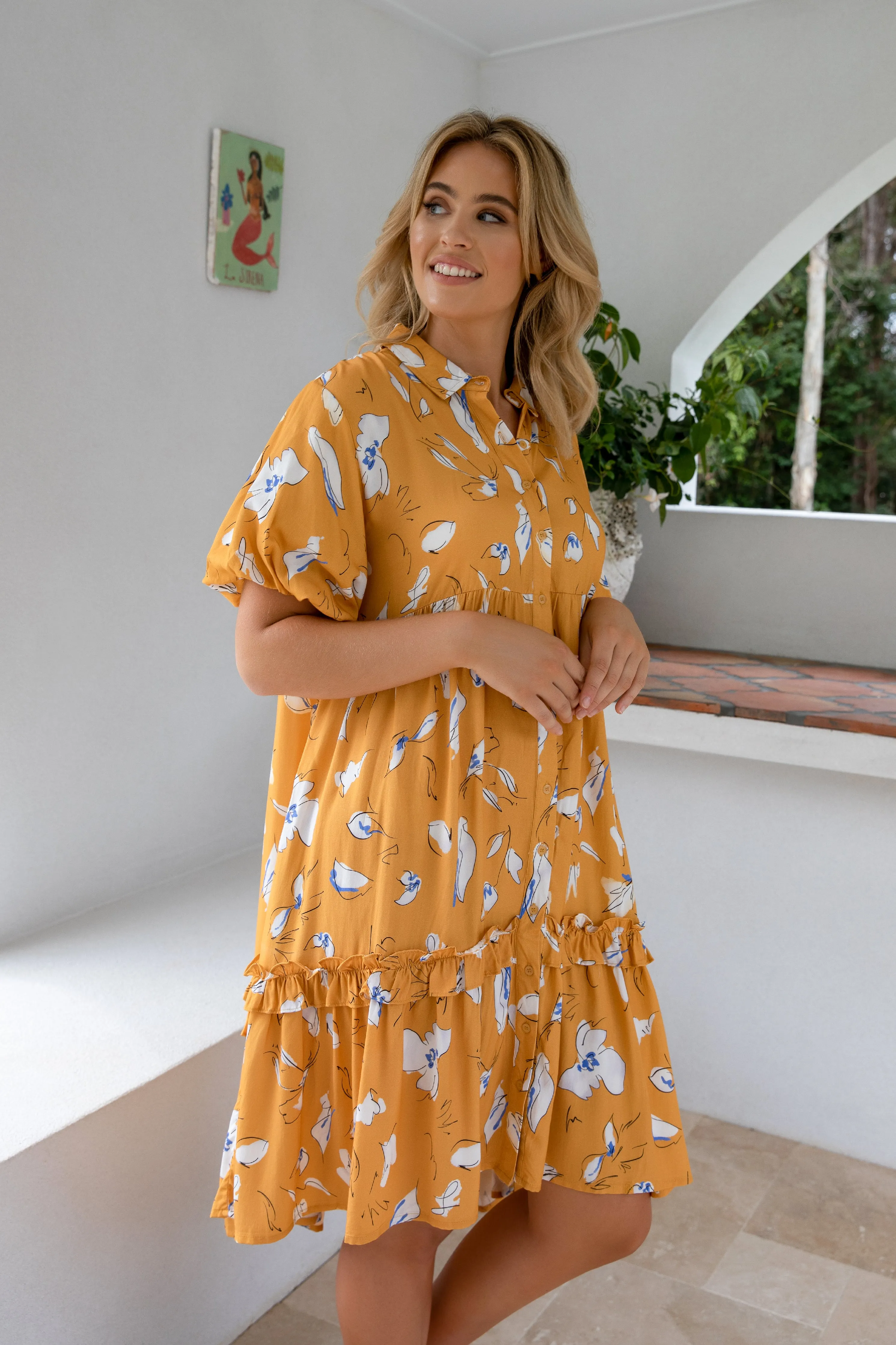 FINAL SALE Petra Dress in Sundust