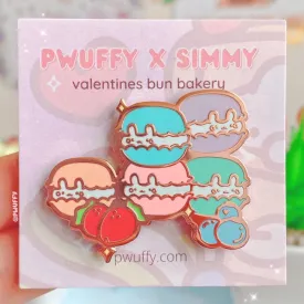 Fruit Macabuns Bunny Bakery Enamel Pin