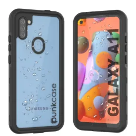 Galaxy A11 Waterproof Case PunkCase StudStar Black Thin 6.6ft Underwater IP68 Shock/Snow Proof