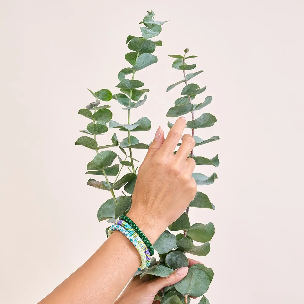 Green Thumb | Himalayan Glass Bead Bracelet