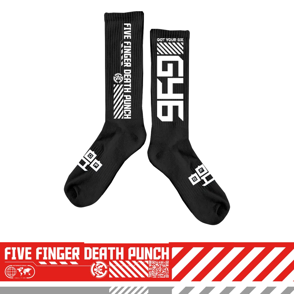 GY6 Stripes Black Socks