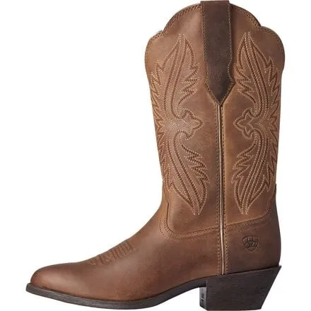 Heritage R Toe StretchFit Western Slim Boot - Women's Ariat, Distressed Brown