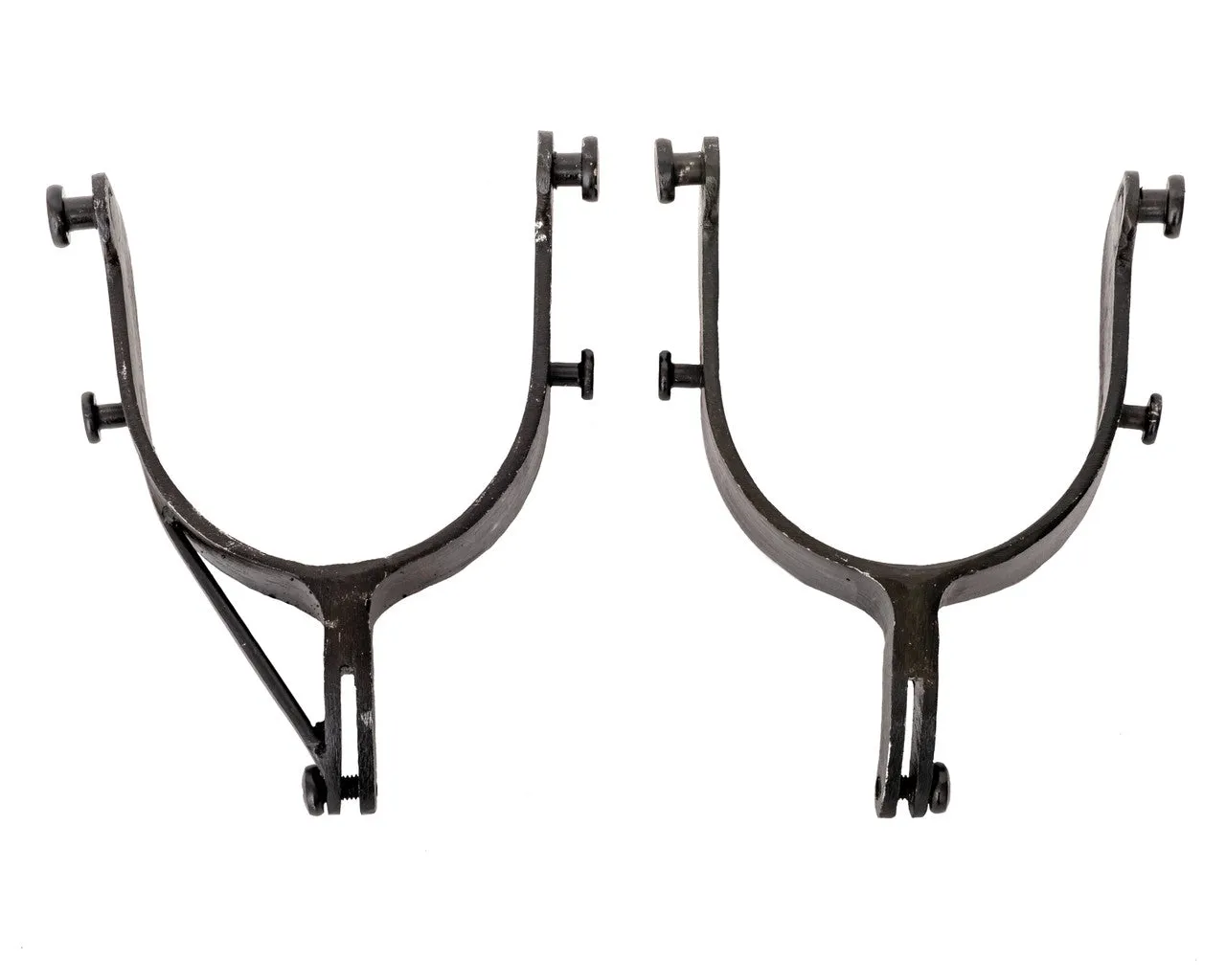 JB Saddle Bronc Spurs - 1 3/4" w/Rein Bar