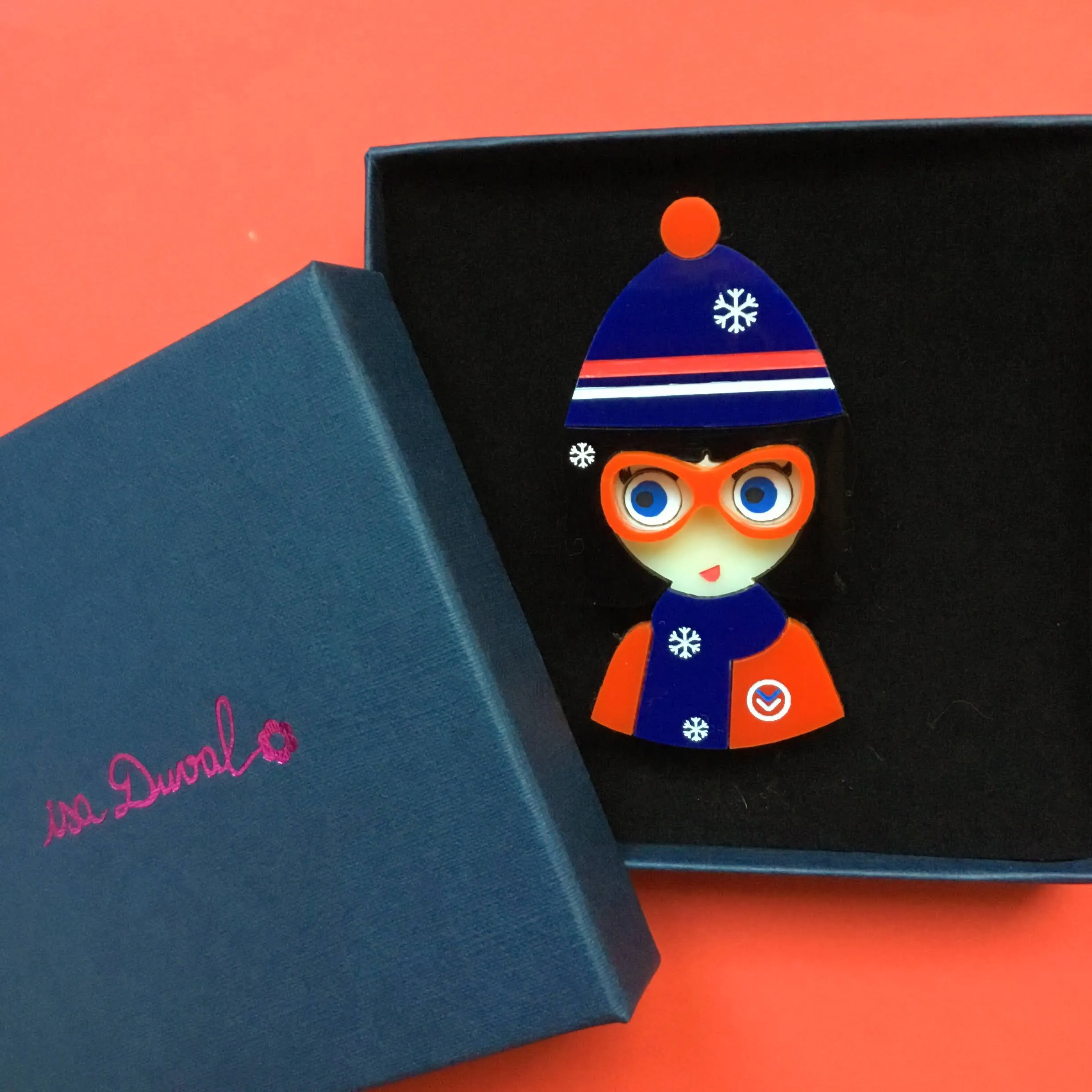 MADDY Acrylic Brooch, Xmas Limited Edition