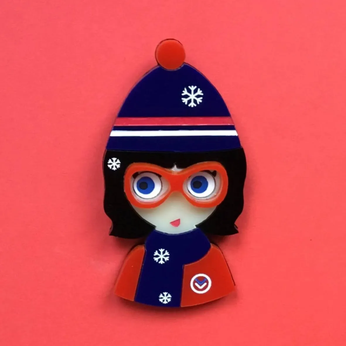 MADDY Acrylic Brooch, Xmas Limited Edition