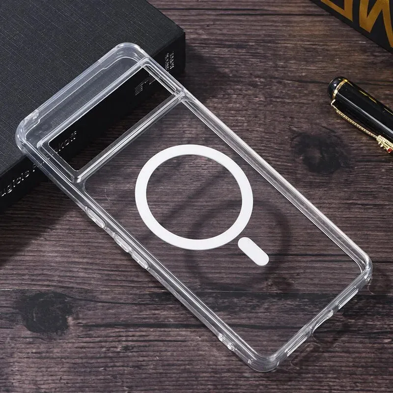 Maxime Magnetic Clear Case for Google Pixel 8 Series With MagSafe Charging Cover