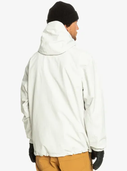 Mens Quiksilver Steeze Technical Snow Jacket - White