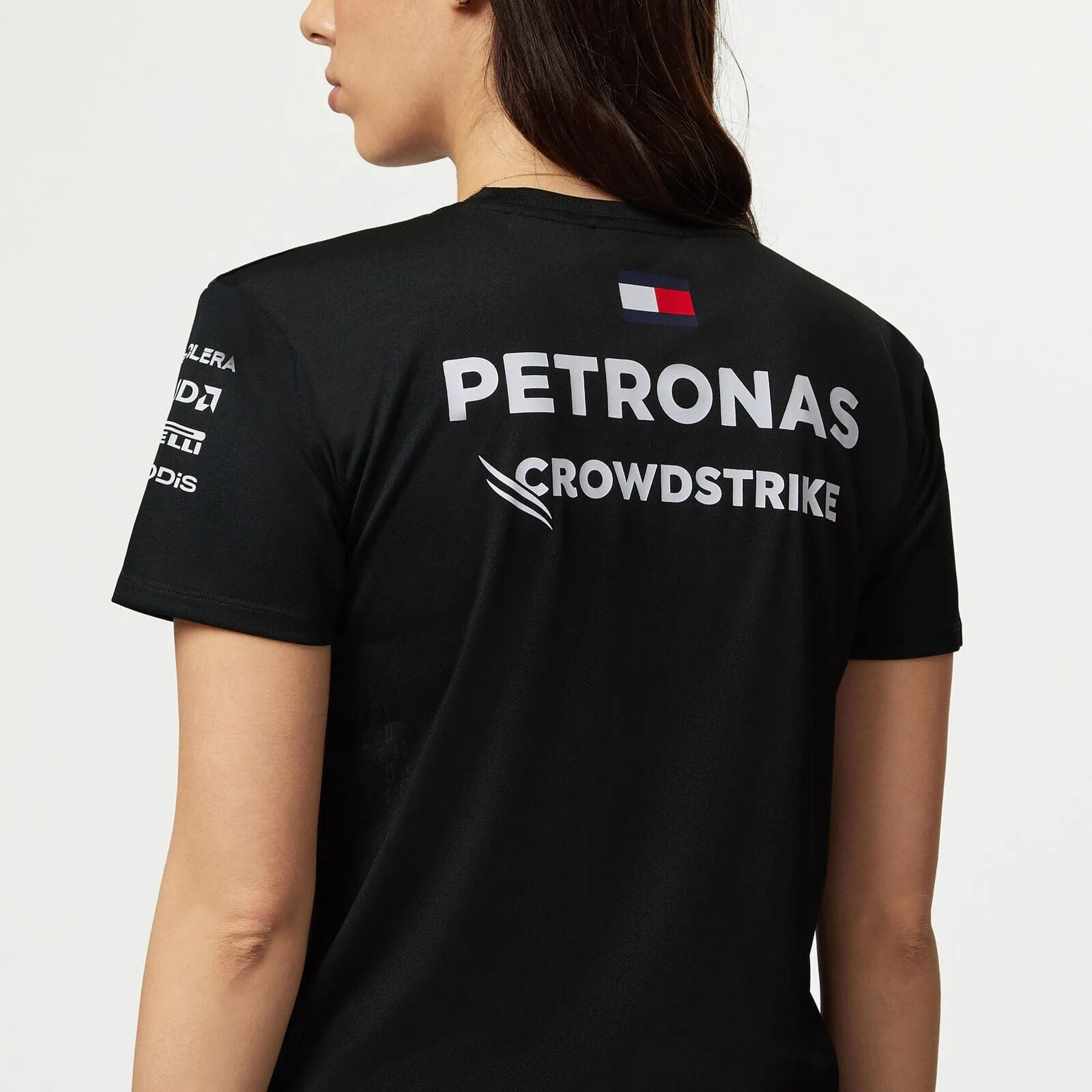 Mercedes AMG Petronas F1 2023 Women's Driver T-Shirt - Black/White