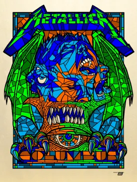 Metallica 2017 Columbus, OH Mapfre Stadium Poster - Pearl