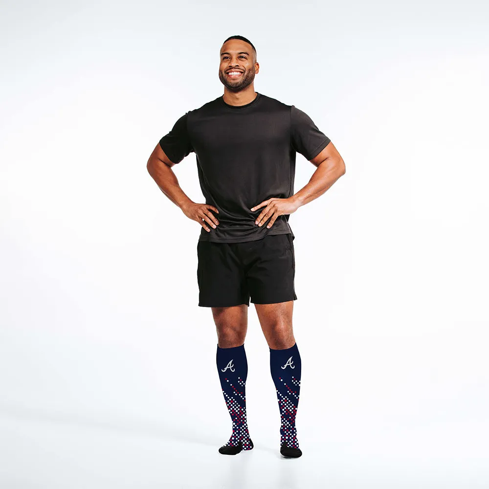 MLB Compression Socks, Atlanta Braves - Scoreboard