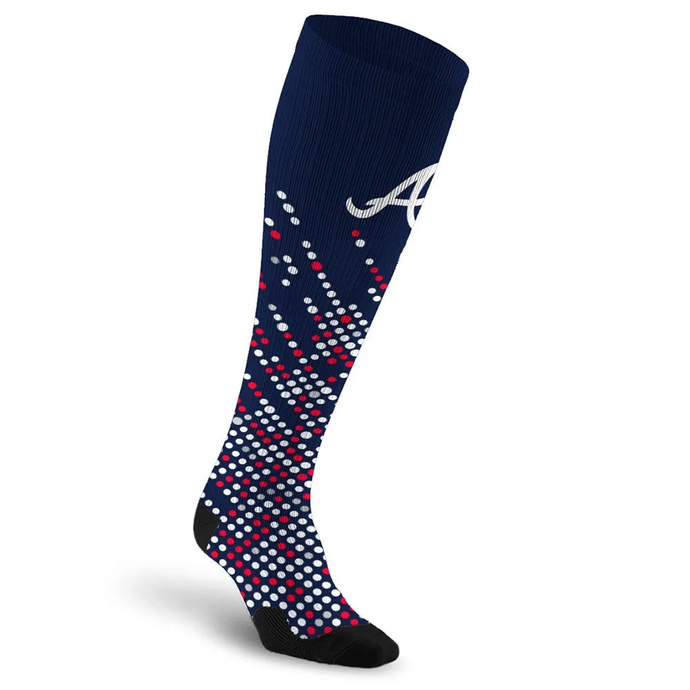 MLB Compression Socks, Atlanta Braves - Scoreboard