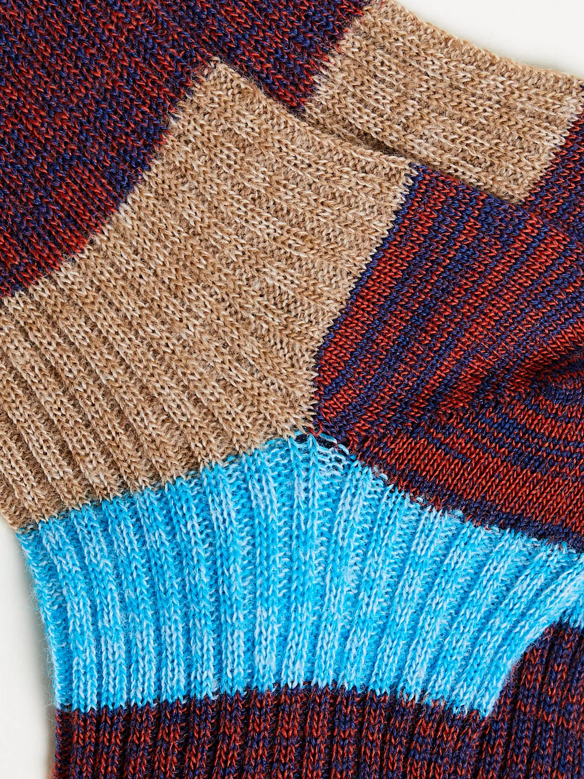 Multi Stripe Sock in Blue