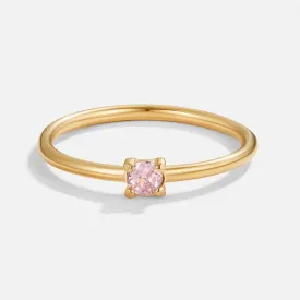 October Birthstone 18K Gold Ring