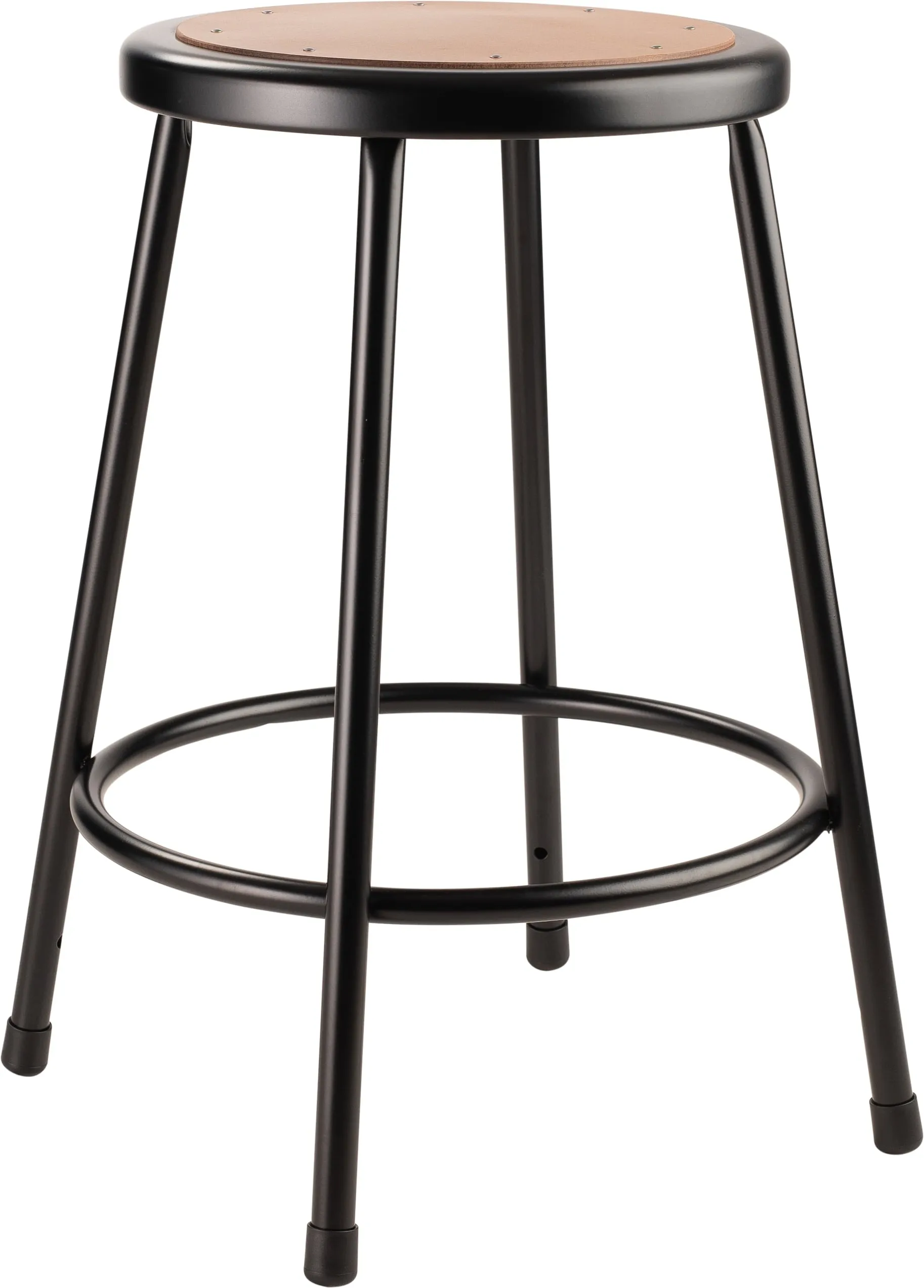 (Pack of 2) NPS 24' Heavy Duty Steel Stool, Black