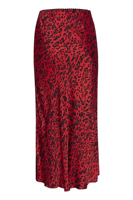 Part Two Laurina Printed Skirt in Red