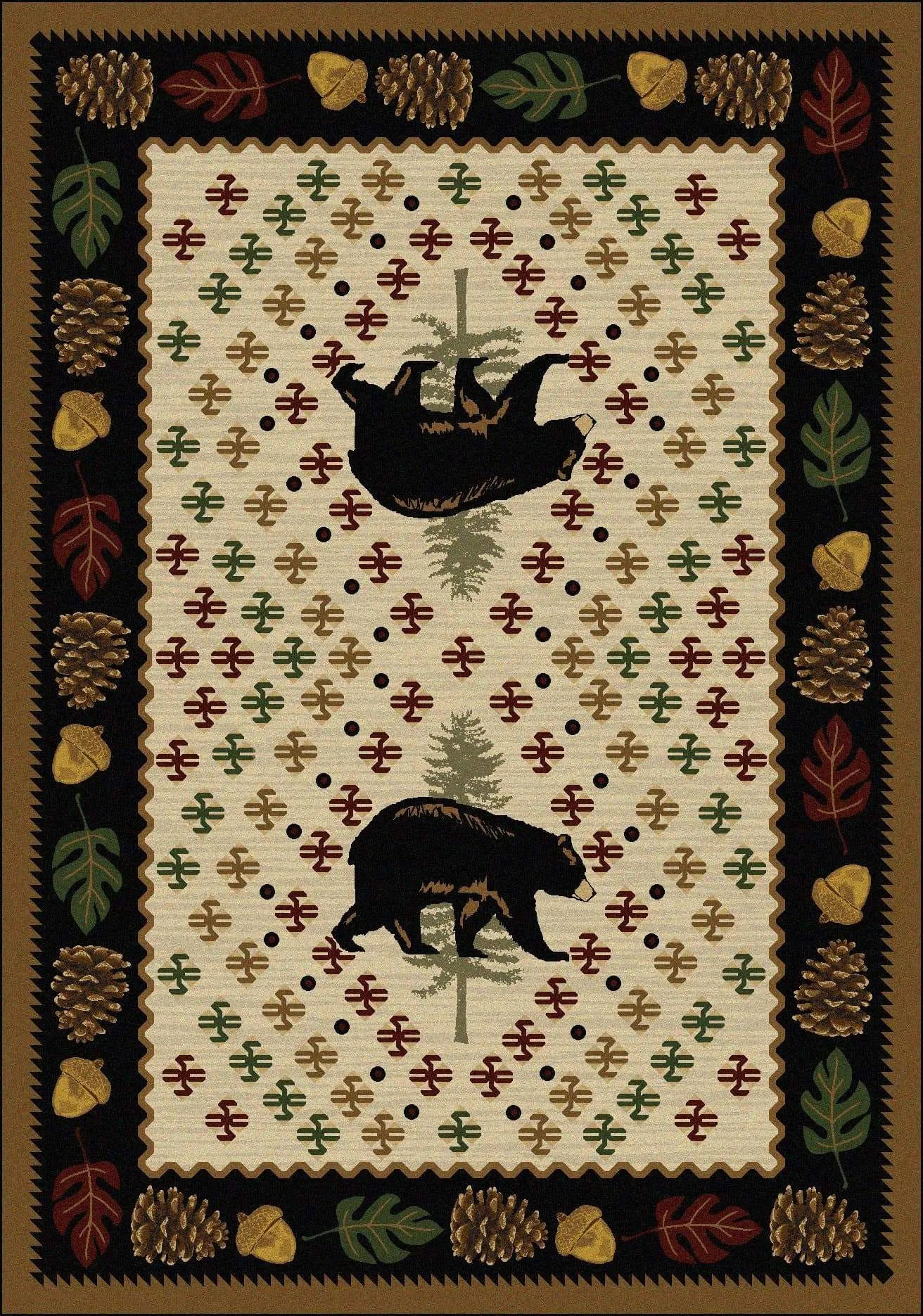 Patchwork Bear Rugs - 3 Colors