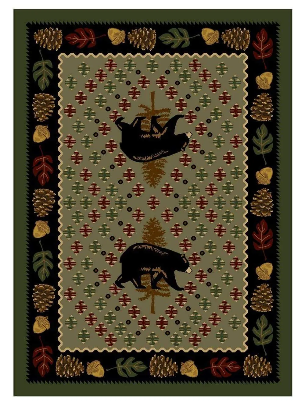 Patchwork Bear Rugs - 3 Colors