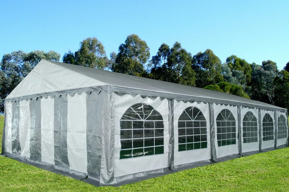 PE Party Tent 40'x20' - Blue, Green, Grey, Red