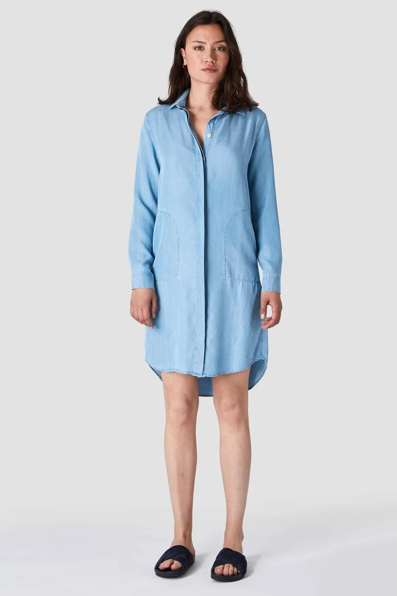 priscilla shirt dress blue