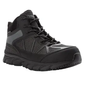 Propet's Men Diabetic Working Boots - Seeley Hi MAU022M- Dark Grey/Black