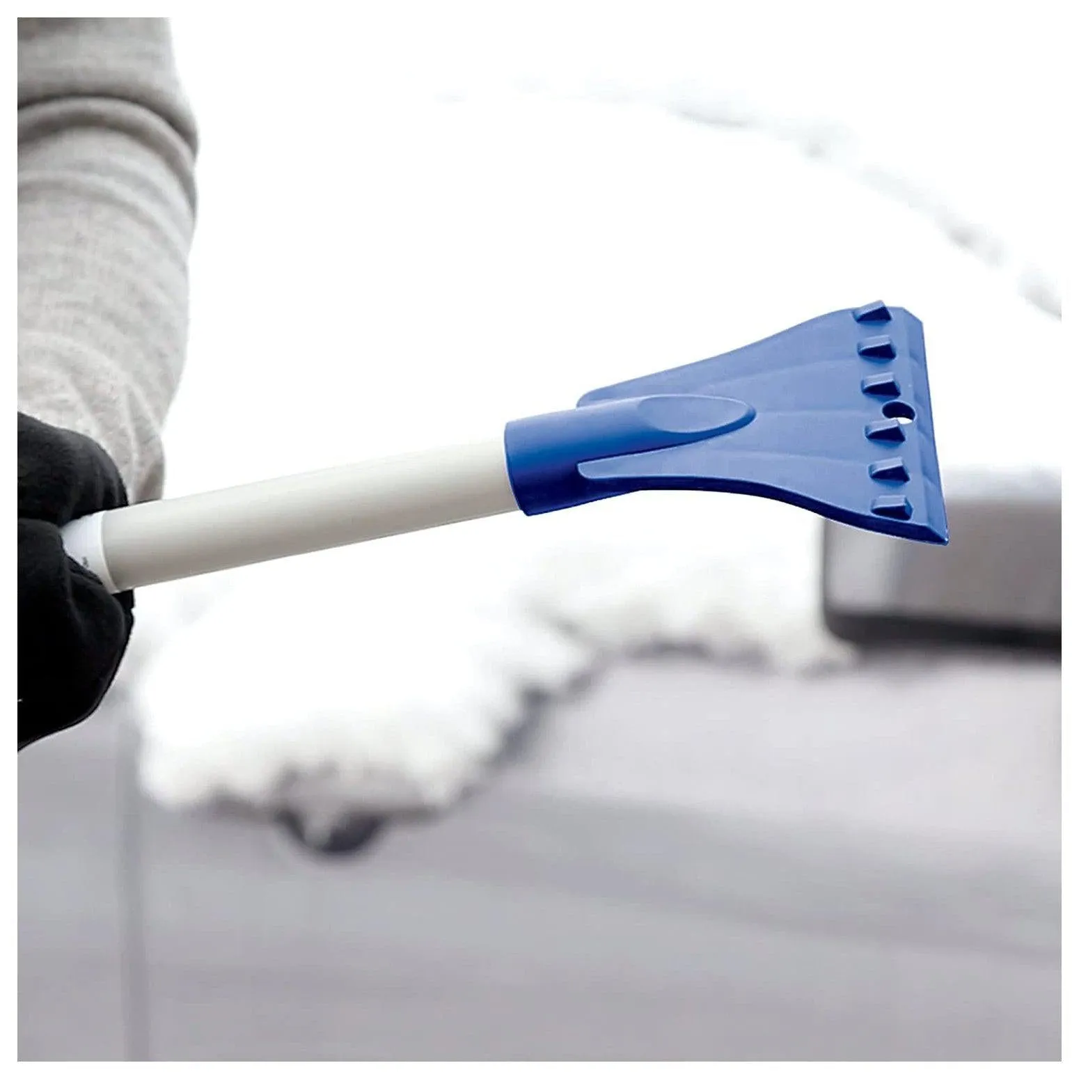 Snow Joe® 2-In-1 Telescoping Snow Broom   Ice Scraper