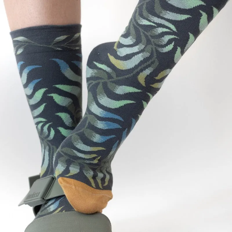 Sock Leaf Steel - Chaussette Feuille Acier