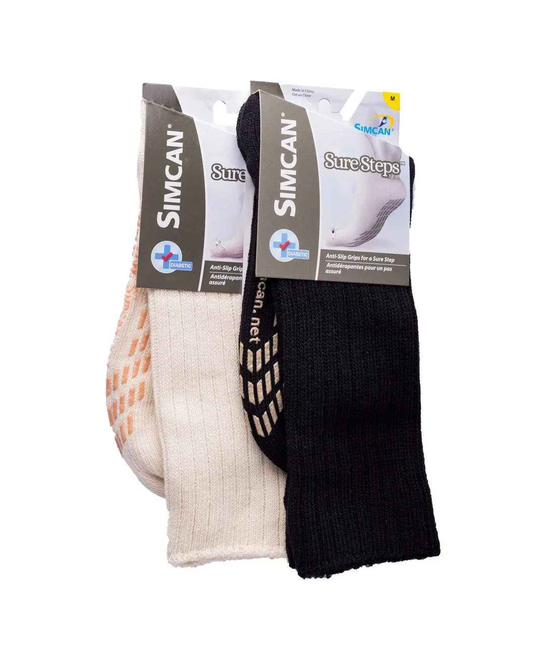 SureSteps Mid-Calf Socks (with antislip grips)