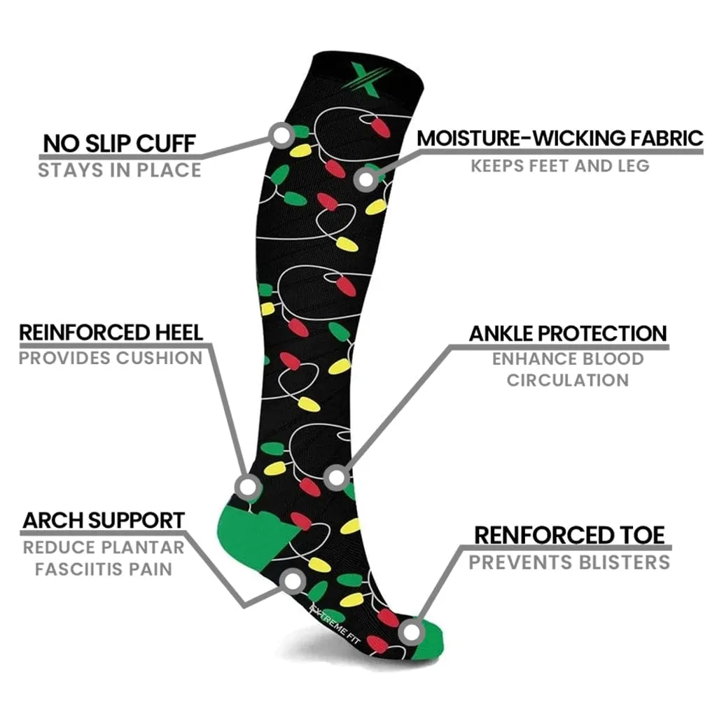 Tangled Lights Compression Socks