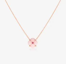 THIALH - Fontana di Trevi - Mini Pink Opal and Pink Spinel Necklace