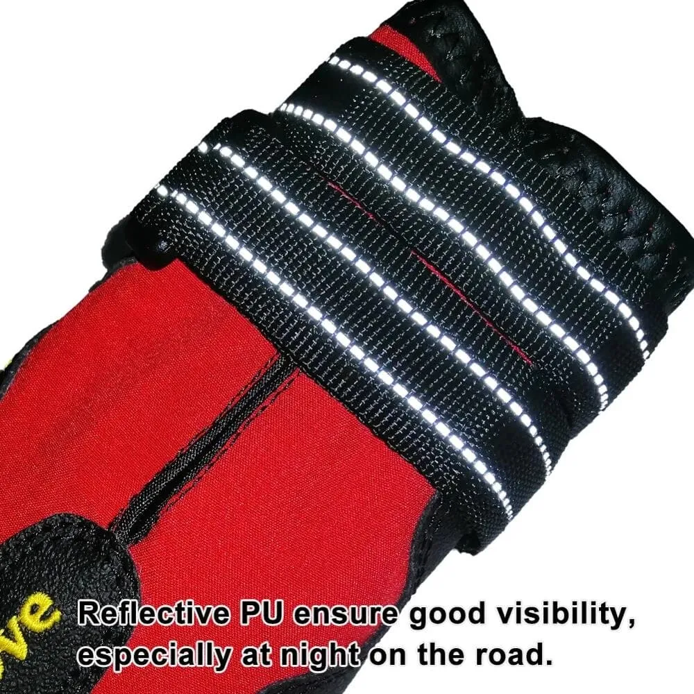 Truelove Waterproof Pet Boots for Dogs (Red, Set of 4)