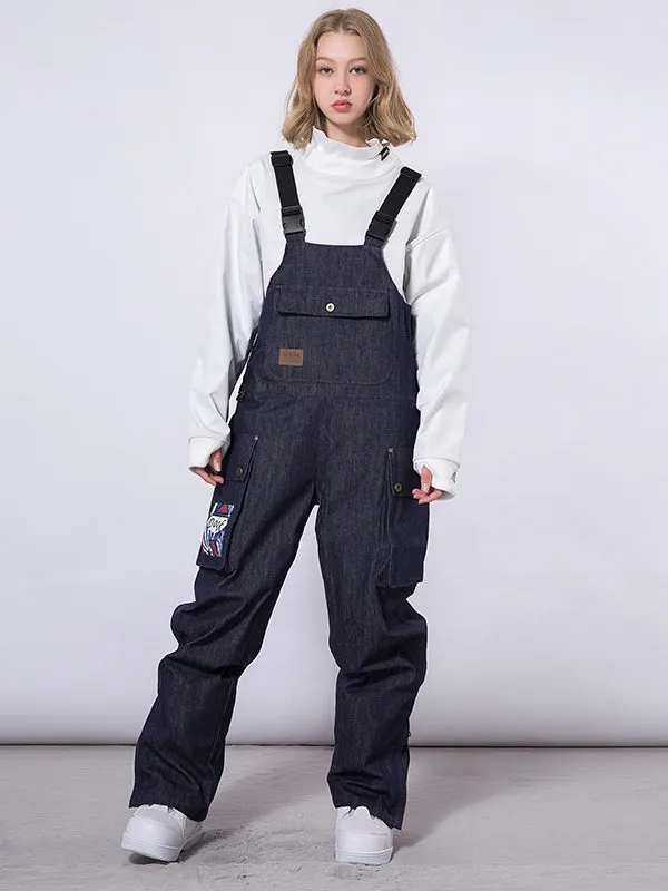 Women's Dook Snow Denim Snow Bibs Pants